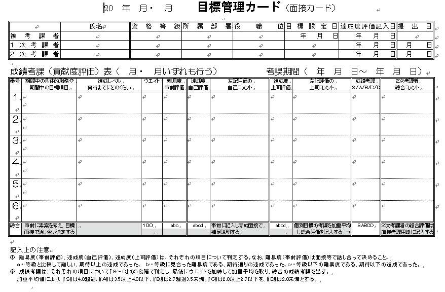 評価の基本７